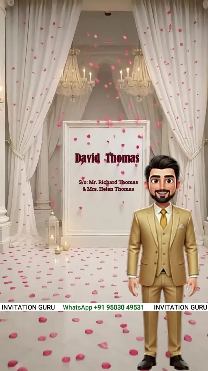 001 christian 3D wedding invitation video by InvitationGuru