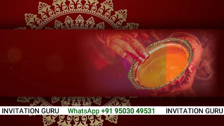 Red Gold 1 marathi wedding invitation video by InvitationGuru