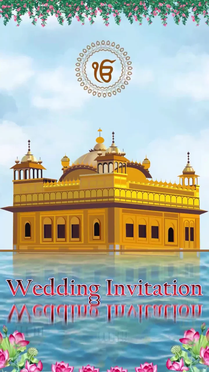 Sikh Wedding invitation video preview