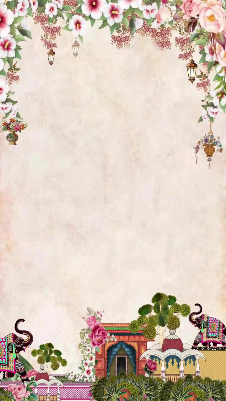 Cream wedding invitation reel video by InvitationGuru
