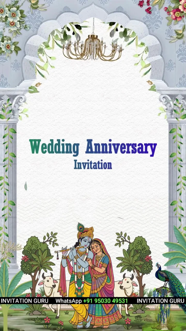 Anniversary invitation video preview