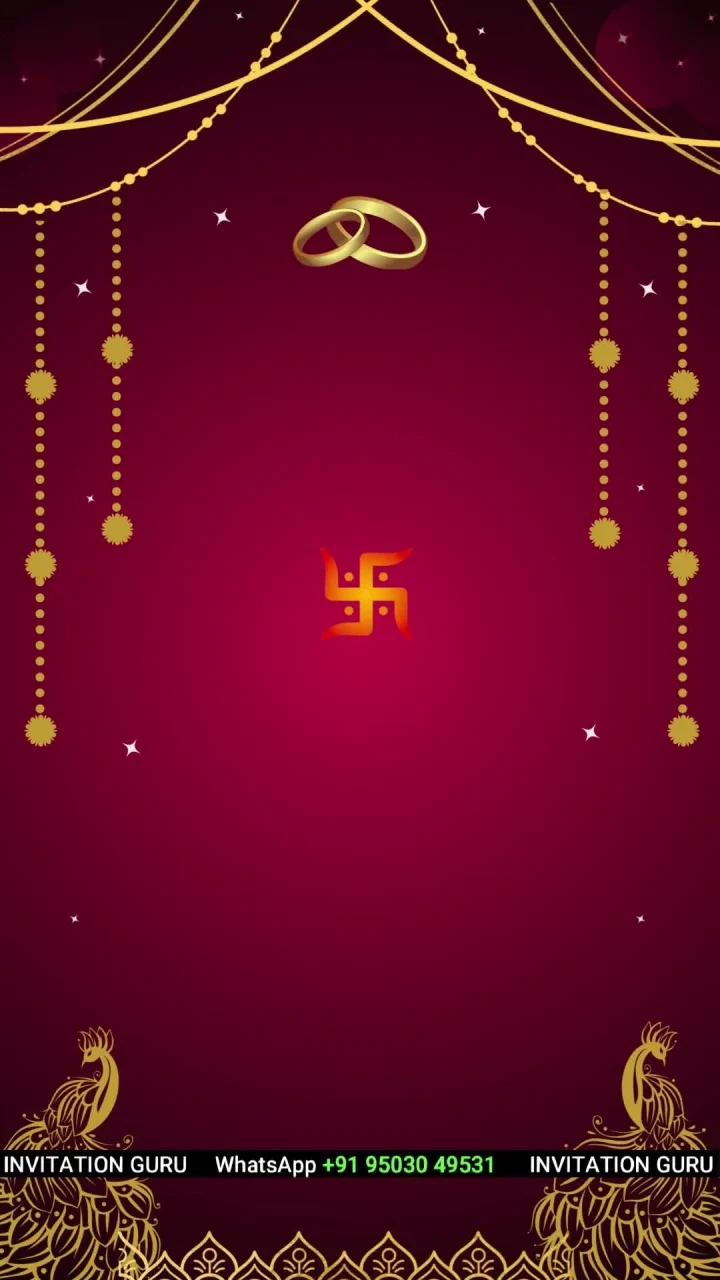Sakharpuda Sambharambh Red Yellow 35 engagement invitation video by InvitationGuru