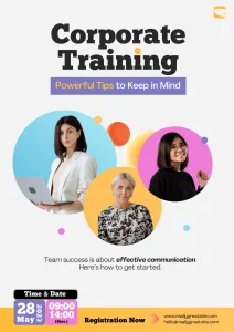 Modern Engaging Colorful Modern Corporate Training Document Trendy Event E-Card