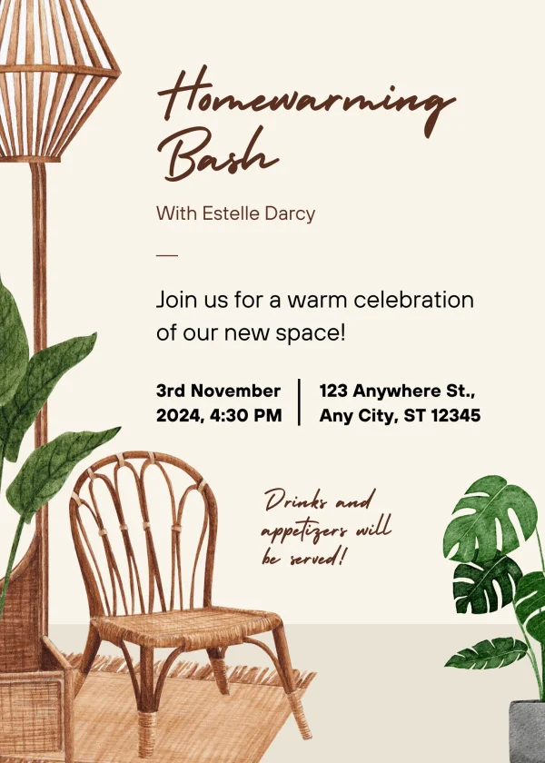 Green Housewarming Invitation Card | InvitationGuru