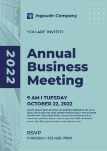 Modern Modern Soft Blue and Purple Simple Corporate Business Meeting Invitation High-Quality Video Invite