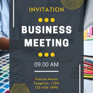 Minimalist Clean Minimalist Corporate Business Invitation Template High-Quality Video Invite