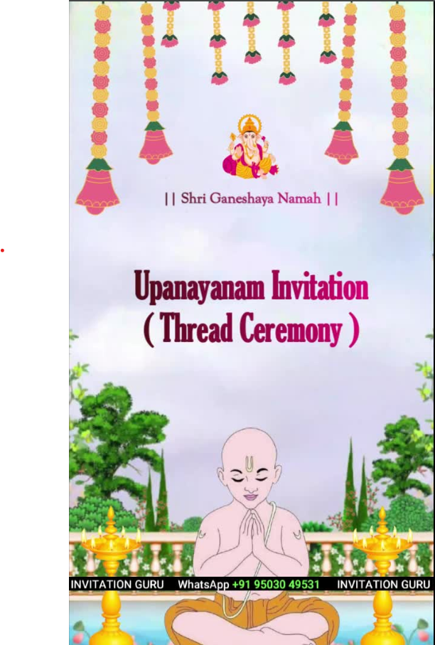 Thread Ceremony Video invitation video preview
