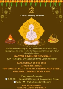 Thread Ceremony Eng Brown Yellow Theme Card 03