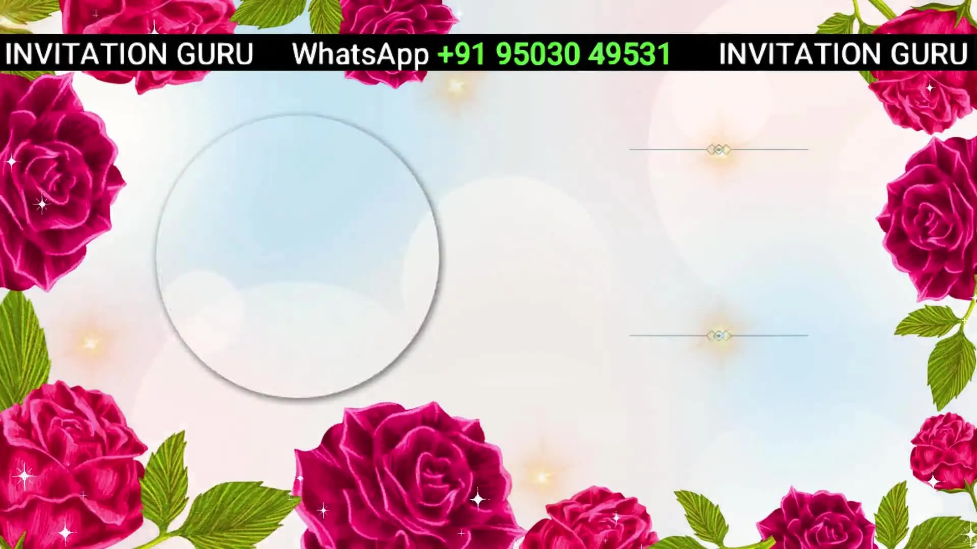 Buddhist Wedding Pink Roses 508 – personalised buddhist wedding invitation video by InvitationGuru