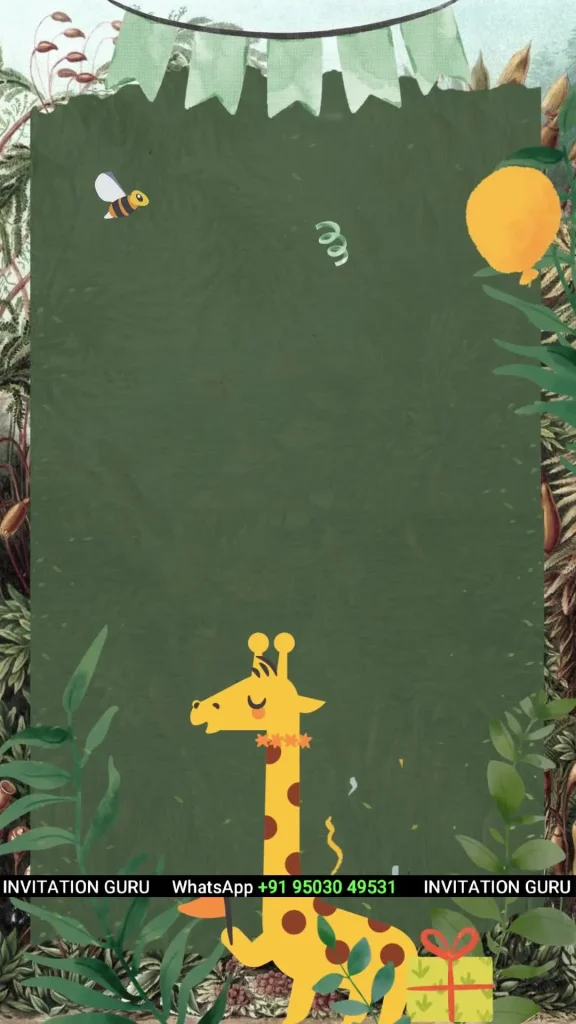 Birthday Invitation Story Theme Jungle Safari 18 – personalised birthday invitation video by InvitationGuru