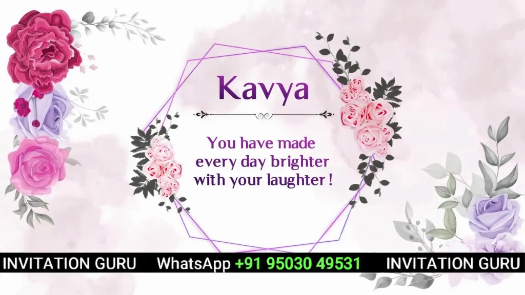 Birthday Invitation Pink & Purple Roses 16 – personalised birthday invitation video by InvitationGuru