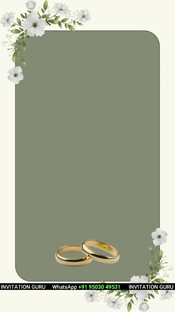 Ring Ceremony Story Theme Pastel Green & Beige Theme 02 – personalised engagement invitation video by InvitationGuru