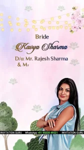 Hindu Wedding Invite Story Theme Multicolor Theme 03 1081 | Luxury Digital Wedding Invitation