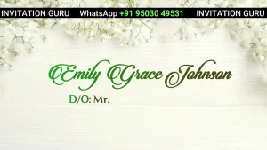 Christian Wedding Royal White Theme 01 | Custom Christian Wedding Video Invitation