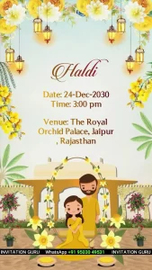 Hindu Wedding Invite Story Theme Royal Entry 01 1052 | Luxury Digital Wedding Invitation