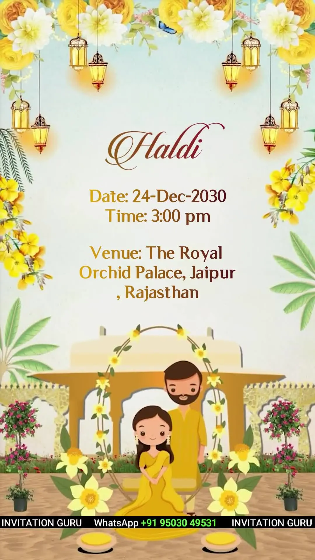 Hindu Wedding Invite Story Theme Royal Entry 01 1052 – personalised hindu wedding invitation video by InvitationGuru