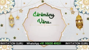 Muslim Wedding Silver & Gold 01 | Luxury Muslim Wedding Video Invitation