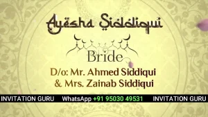 Muslim Wedding Yellow Theme 4 | Elegant Muslim Wedding Digital Invite