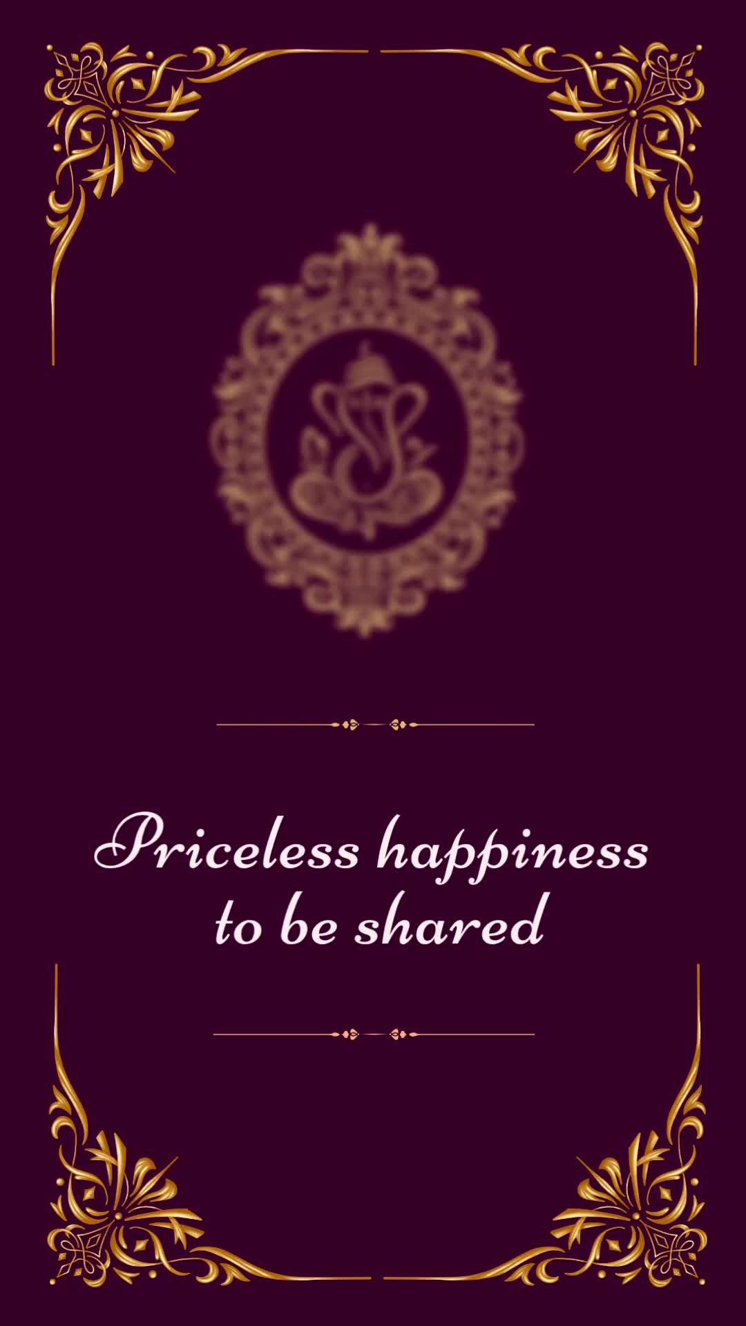 Burgundy Elegant Traditional Indian Wedding Instagram Reels Video – personalised wedding invite in reels style invitation video by InvitationGuru