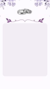 Order Purple and White Floral Wedding Invitation Video
