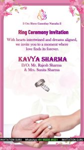Order Ring Ceremony - Garden pink letter - 657