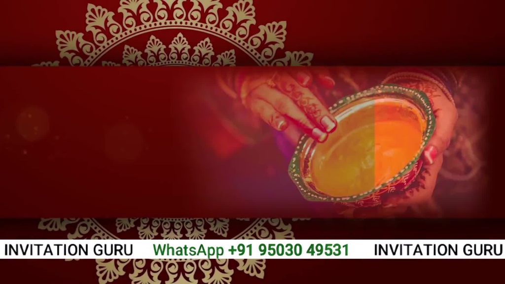 Marathi Wedding Invitation - Red & Gold - 1 – personalised marathi wedding invitation video by InvitationGuru