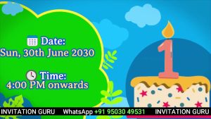 Get Birthday Invitation Blue & Green Theme - 35