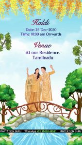 Wedding Invite South Indian Style ORG 1982