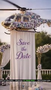 3D Lavender Theme Wedding Invitation Video