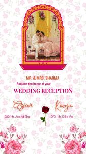 Wedding Reception Pink Theme with Pink Rose 9426
