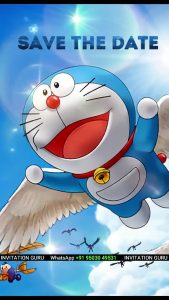 Doraemon Birthday Invitation Theme 0435