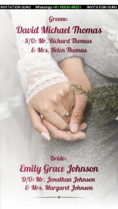 Traditional Christian Wedding Story Invitation Video 1984